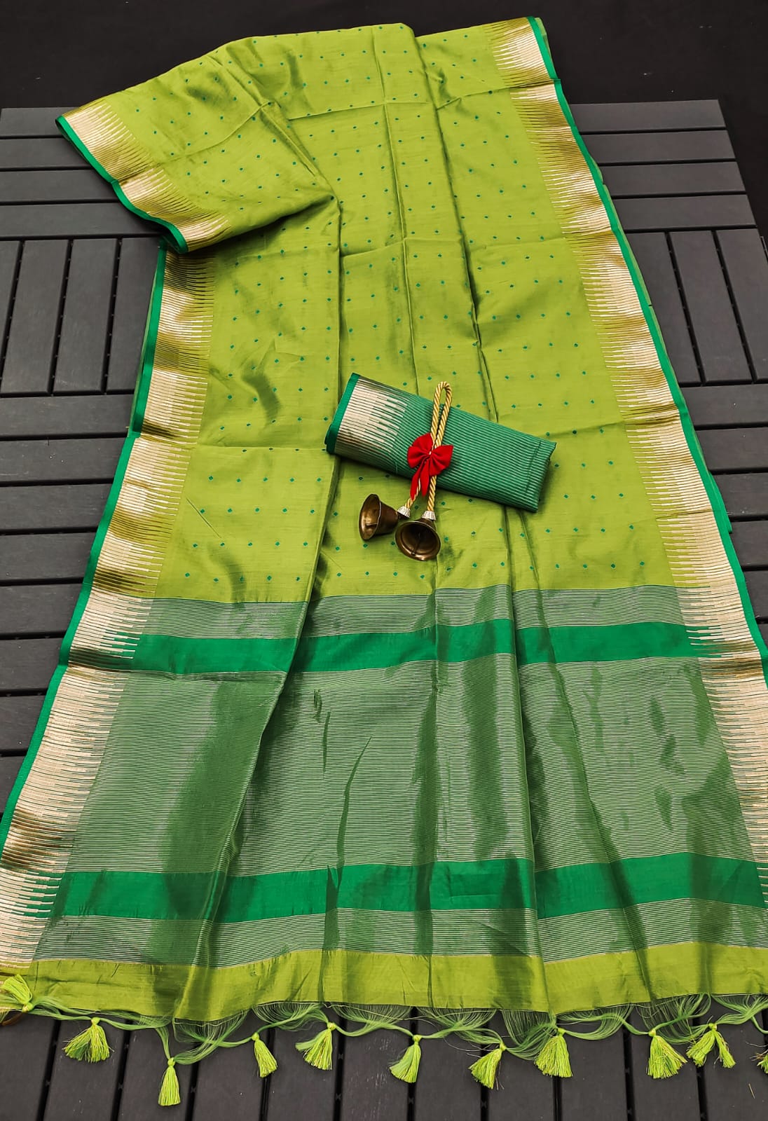 Semi Tussar Silk Perot Saree