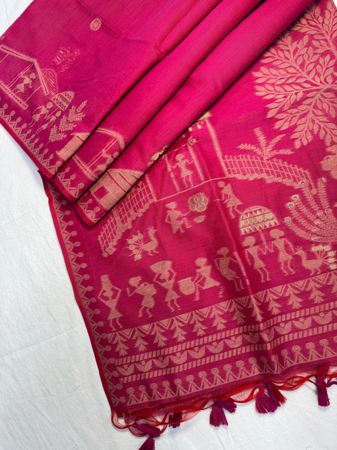 Premium Soft Muga Cotton Tometo Saree