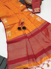 PREMIUM KHADI RAW SILK SAREE