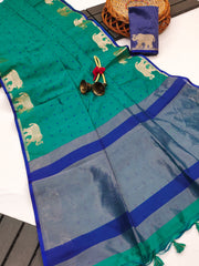 PREMIUM KHADI RAW SILK SAREE