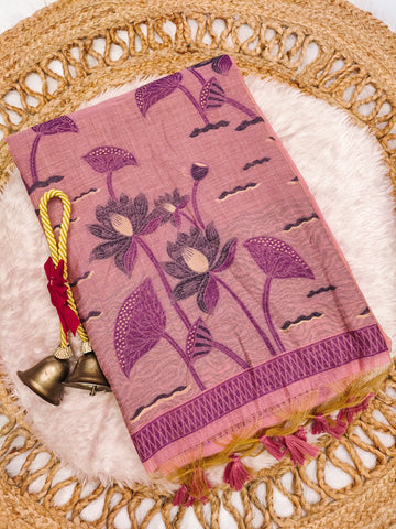 Premium soft Muga Cotton saree