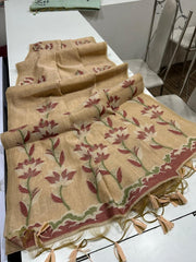 Premium soft Muga Cotton saree