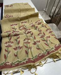 Premium soft Muga Cotton saree