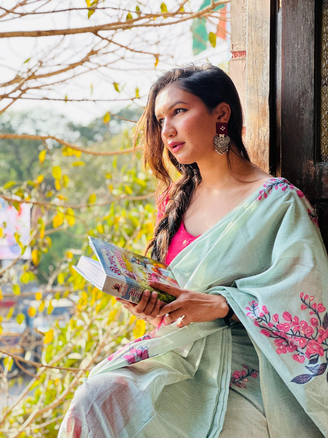 Premium Soft Muga Silk C Green Saree