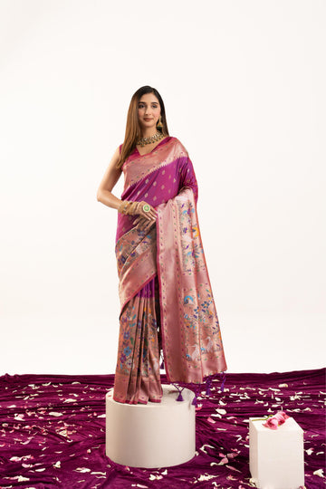 Soft Banarasi Silk Paithani Saree