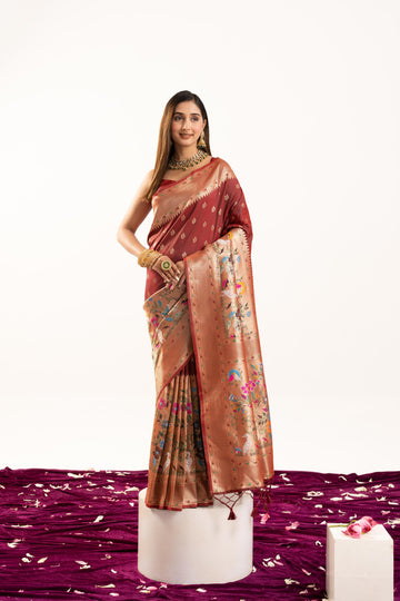 Soft Banarasi Silk Paithani Saree