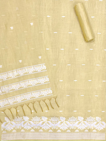 Pure Linen Cotton Yellow Dress