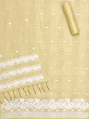 Pure Linen Cotton Yellow Dress