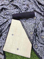 Presenting New Concept Unstitched Nevy Blue Dress