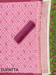 Presenting New Concept Unstitched Pink Dress