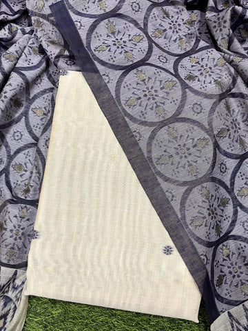 Presenting New Concept Unstitched Nevy Blue Dress