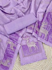 Presenting New Concept Unstitched Lavendar Dress