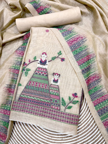 Presenting New Concept Unstitched Chiku Dress