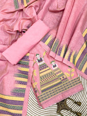 Presenting New Concept Unstitched Baby Pink Dress