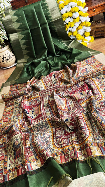 Soft Tussar silk saree