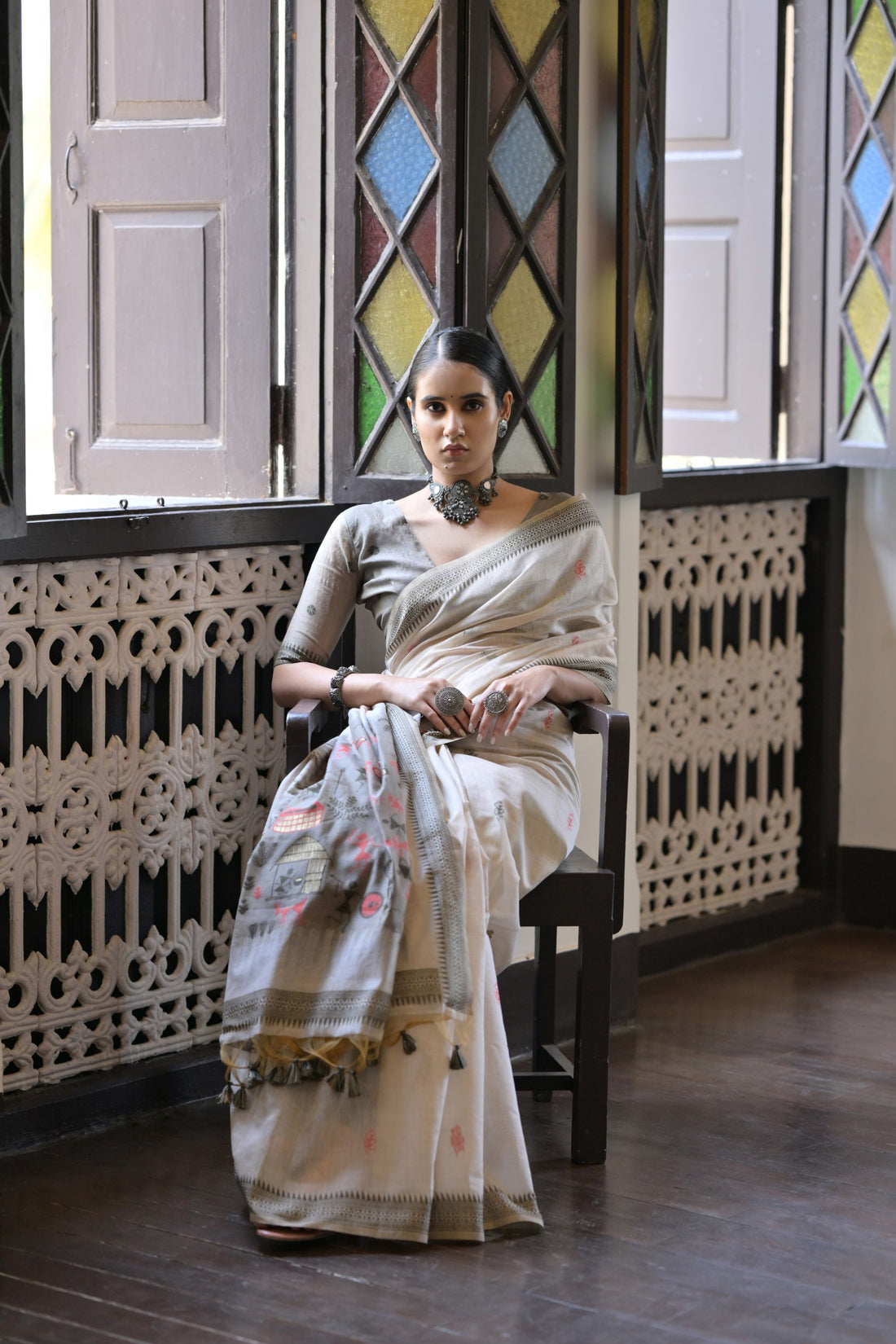 Premium Soft Muga Cotton Saree