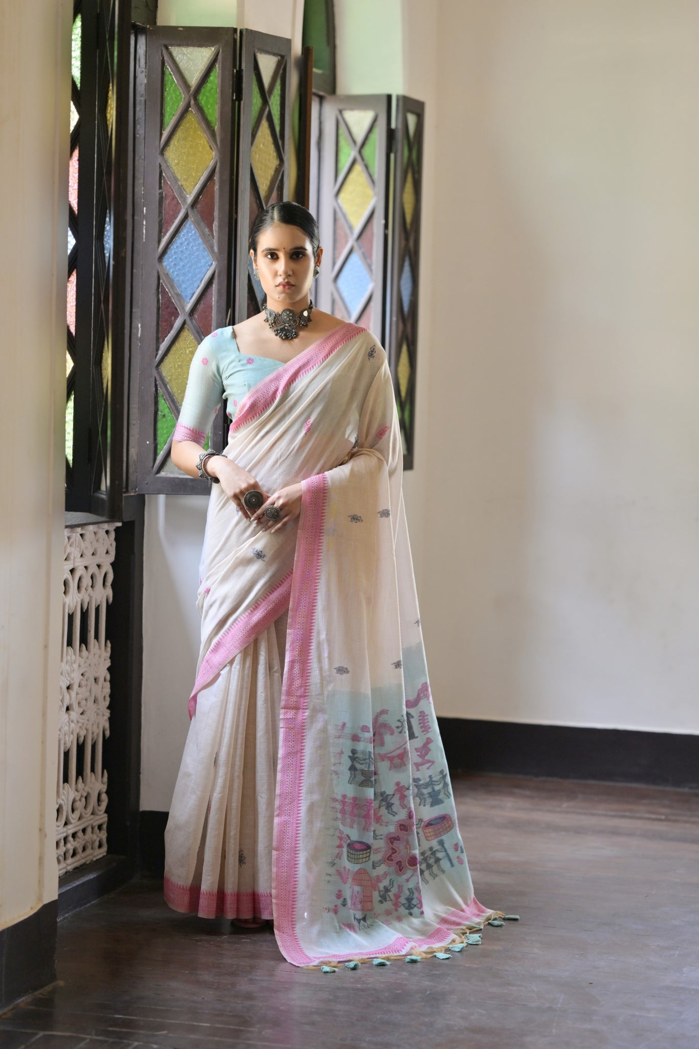 Premium Soft Muga Cotton Saree