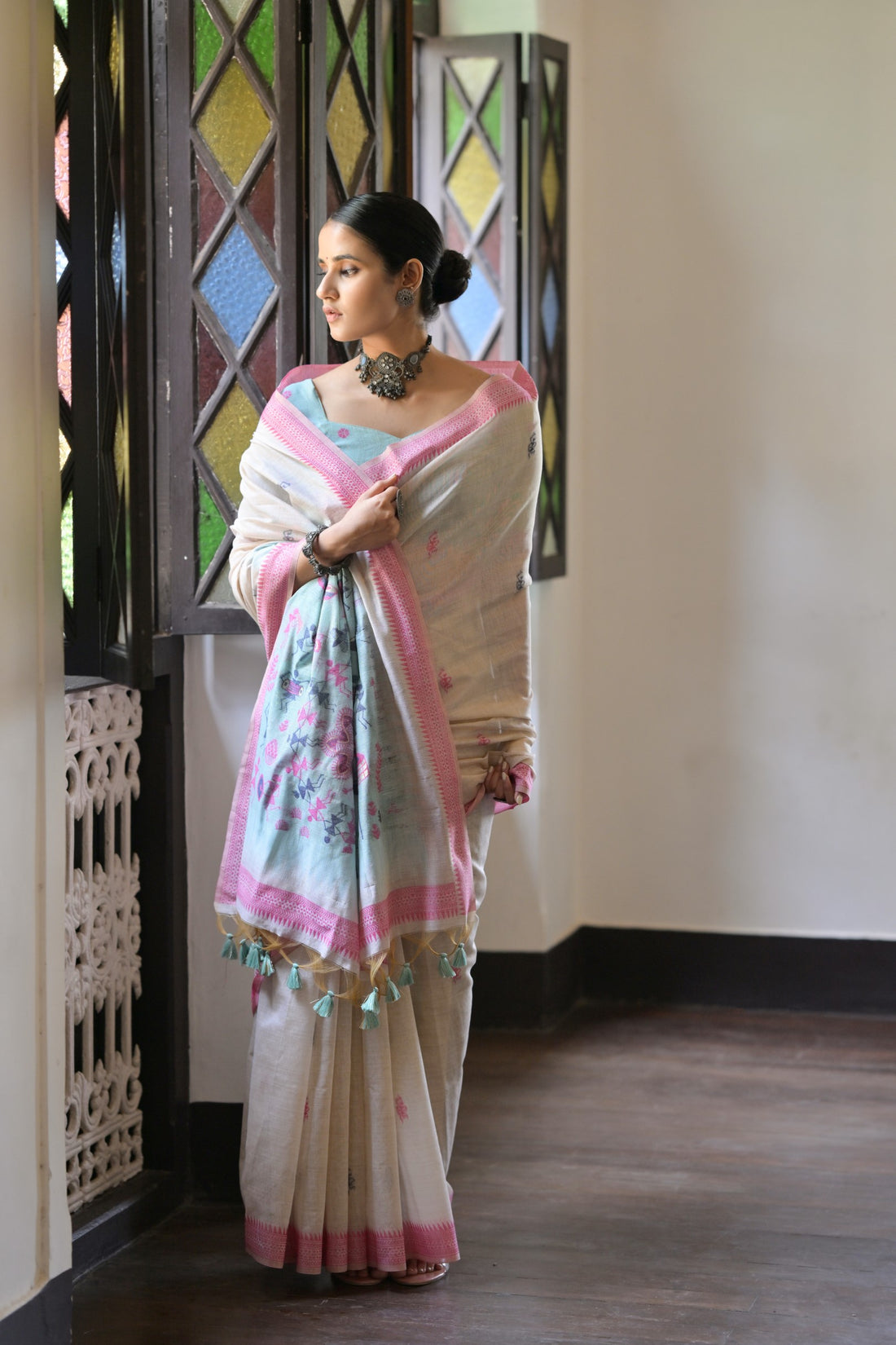 Premium Soft Muga Cotton Saree