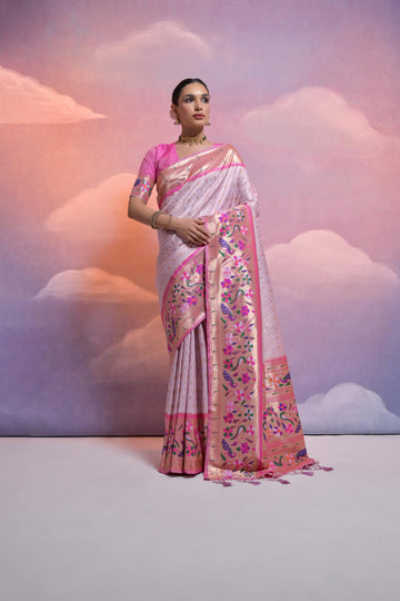 Soft Banarasi Silk Purple Saree