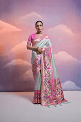 Soft Banarasi Silk C Green Saree