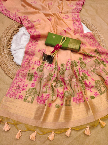 Premium Soft Chanderi cotton saree