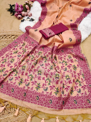 Premium Soft Chanderi cotton saree
