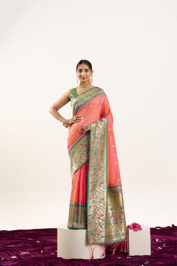 Soft Banarasi Silk Paithani Saree