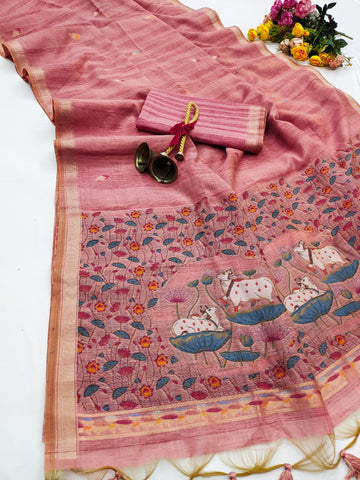 PREMIUM GHICHA COTTON SAREE