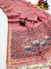 PREMIUM GHICHA COTTON SAREE