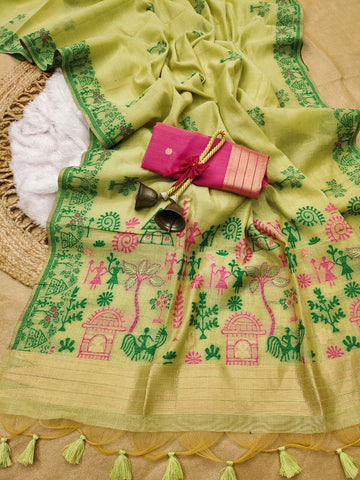 Premium Soft Chanderi cotton saree