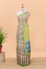 Premium soft Tissue Tussar silk warli saree