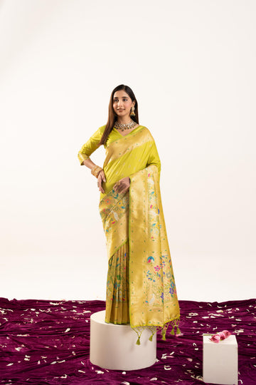 Soft Banarasi Silk Paithani Saree