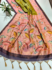 Premium soft Tissue Tussar silk saree