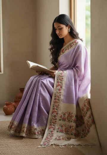Premium Soft Tussar silk saree