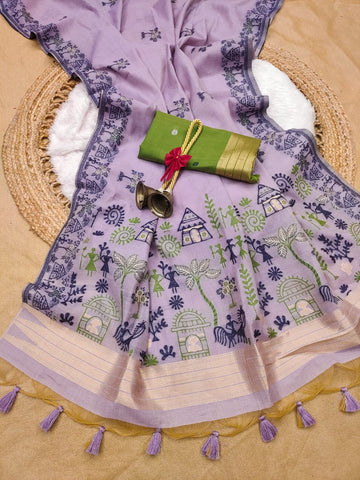 Premium Soft Chanderi cotton saree