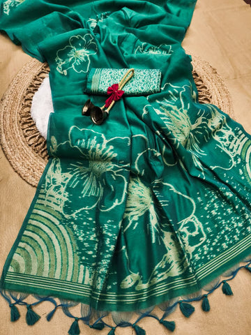 Premium Soft Muga Cotton Saree