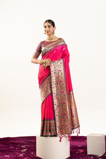 Soft Banarasi Silk Paithani Saree