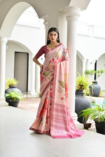 Soft Pure Satin Silk Saree