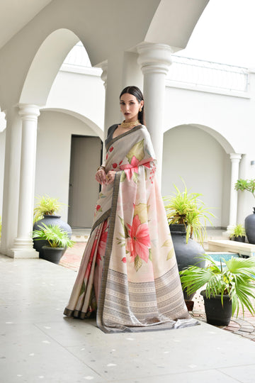 Soft Pure Satin Silk Saree