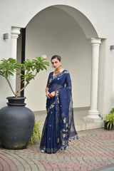 Premium soft jute linen silk Saree