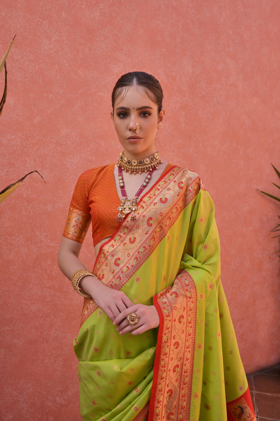 Soft Banarasi Silk Perot Saree