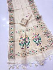 Soft Tussar silk Paithani Saree