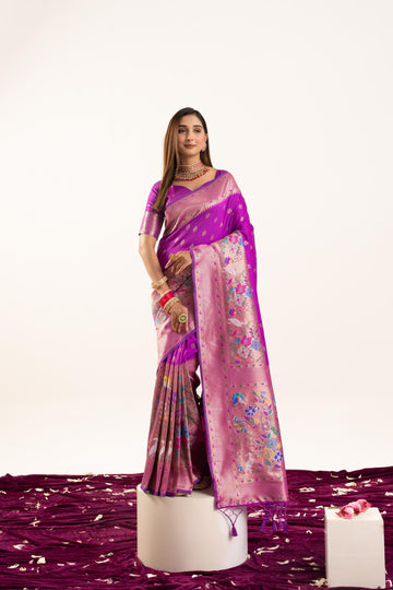 Soft Banarasi Silk Paithani Saree