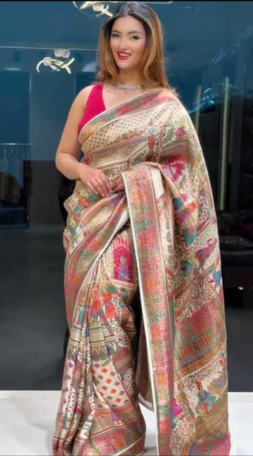 pashmeena silk viscos saree best   for you