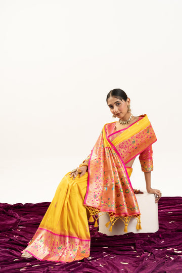 Soft Banarasi Silk Paithani Saree