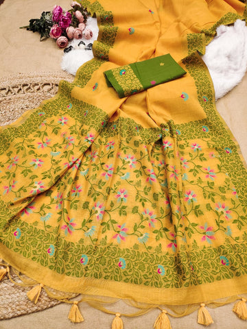 Premium Soft Chanderi cotton saree