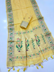 Soft Tussar silk Paithani Saree