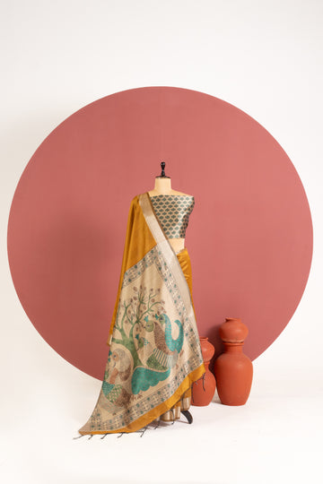 Soft Khadi Raw silk saree