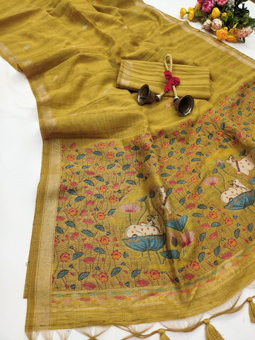 PREMIUM GHICHA COTTON SAREE