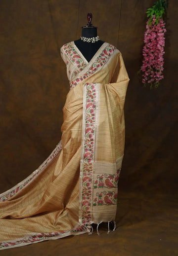 Premium Soft Tussar silk saree